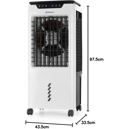 Raffrescatore d'aria evaporativo portatile 3 in 1 | Raffrescatore d'aria | Serbatoio rimovibile da 35 litri | Telecomando