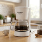 Cafeteira de gotejamento Orbegozo em aço inoxidável, 6 xícaras, 650 W | Máquina de café de 1,3 litros | Cafeteira com filtro ant Cafeteira de gotejamento Orbegozo em aço inoxidável, 6 xícaras, 650 W | Máquina de café de 1,3 litros | Cafeteira com filtro ant