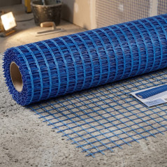 Rete in fibra di vetro 145 g/m² per il rinforzo di pavimentazioni e lastre, 1,1 x 50 m