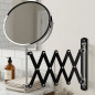 Orbegozo 360° Wall Mirror | Double-Sided 17 cm | 5X Magnification and Normal Side | Multi-Orientable Makeup Mirror