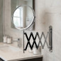 Orbegozo 360° Wall Mirror | Double-Sided 17 cm | 5X Magnification and Normal Side | Multi-Orientable Makeup Mirror