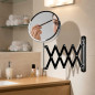 Orbegozo 360° Wall Mirror | Double-Sided 17 cm | 5X Magnification and Normal Side | Multi-Orientable Makeup Mirror
