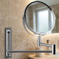 Espejo de Pared Orbegozo 360° | Doble Cara 17 cm | Aumento 5X y Cara Normal | Espejo de Maquillaje Multiorientable Espejo de Pared Orbegozo 360° | Doble Cara 17 cm | Aumento 5X y Cara Normal | Espejo de Maquillaje Multiorientable