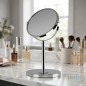 Orbegozo 360° Mirror with Base | Double-Sided 17 cm | 5X Magnification and Normal Side | Multi-Orientation Makeup Mirror Orbegozo 360° Mirror with Base | Double-Sided 17 cm | 5X Magnification and Normal Side | Multi-Orientation Makeup Mirror