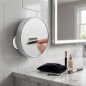 Miroir mural Orbegozo | 17 cm | Grossissement x5 | Miroir de maquillage avec 3 ventouses
