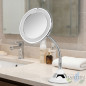 Orbegozo 360° Tabletop Mirror | 17 cm | 10X Magnification | Multi-Adjustable Makeup Mirror