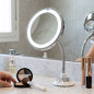 Orbegozo 360° Tabletop Mirror | 17 cm | 10X Magnification | Multi-Adjustable Makeup Mirror