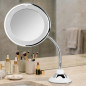 Orbegozo 360° Tabletop Mirror | 17 cm | 10X Magnification | Multi-Adjustable Makeup Mirror