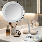 Orbegozo 360° Tabletop Mirror | 17 cm | 10X Magnification | Multi-Adjustable Makeup Mirror