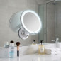 Orbegozo Wall and Tabletop Mirror | 17 cm | 10X Magnification | Makeup Mirror with Suction Cup Mounting Orbegozo Wall and Tabletop Mirror | 17 cm | 10X Magnification | Makeup Mirror with Suction Cup Mounting