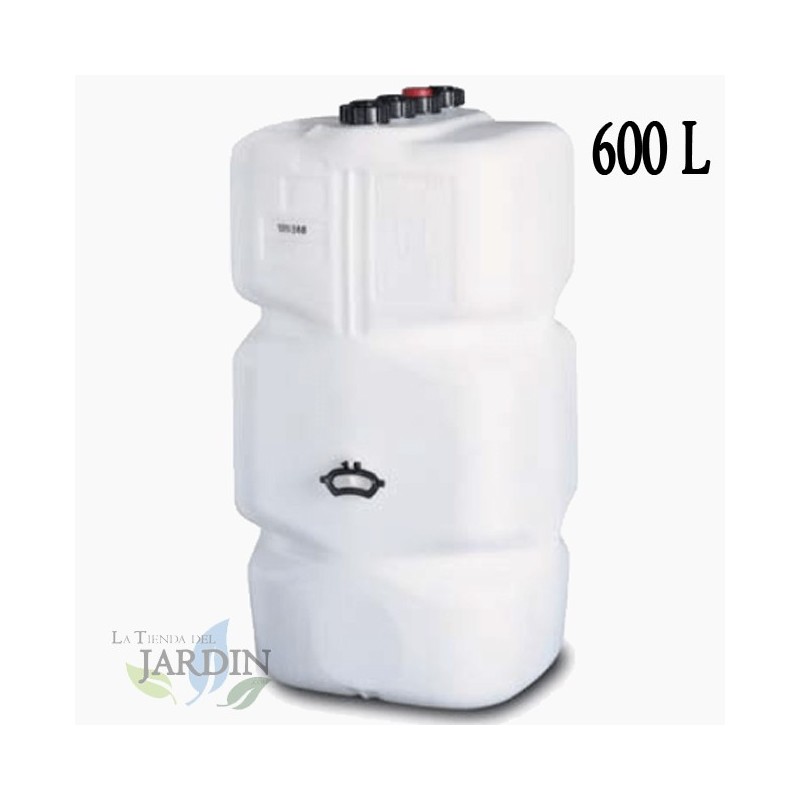 Depósito gasoleo cuadrado para gasolina/gasoil 600 litros homologado. Medidas: Largo 74 cm, Ancho 74 cm, Alto 135 cm