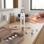 Set de Manicura y Pedicura | 5 Velocidades | Luz LED | 7 Accesorios Incluidos | Kit para Cuidado de Uñas