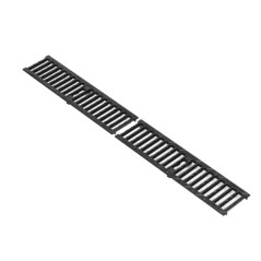 Cast Iron Grate 500 x 125 mm without Anchors, Black Cast Iron | Garage Grate | Drainage Grate