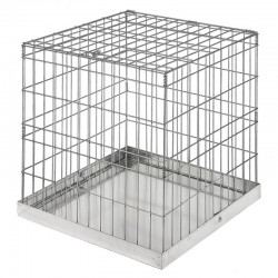 Cage d'exposition avec porte pour oiseaux 60x60 cm sans porte