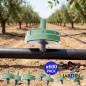 Pack of 600 Self-Compensating Drippers 8 L/h | Non-Removable Mushroom Drippers | For Agricultural and Garden Use | 16 mm Tubing