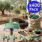 Pack of 400 Self-Compensating Drippers 8 L/h | Non-Removable Mushroom Drippers | For Agricultural and Garden Use | 16 mm Tubing