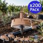 Packung mit 200 selbstkompensierenden Tropfern (4 l/h) | Nicht abnehmbare Pilztropfer | Für Landwirtschaft und Gartenbau | 16-mm Packung mit 200 selbstkompensierenden Tropfern (4 l/h) | Nicht abnehmbare Pilztropfer | Für Landwirtschaft und Gartenbau | 16-mm