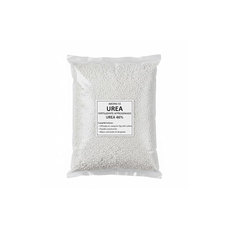 Fertilizante Nitrogenado UREA 46% - 5 Kg | Acelera el Crecimiento y Mejora el Color de Todos los Cultivos