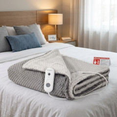 Electric Blanket for Bed | Large Electric Thermal Blanket 170x100 cm | 3 Heat Levels | Bed Warmer | Bed Heater