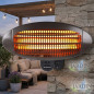 Orbegozo Infrared Patio Heater | 2000W Electric Heater | Indoor and Outdoor Use | 120° Heating Angle