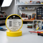 Pack 5 Cinta Aislante Amarillo PVC 3M 19mm x 20m | Cinta Eléctrica Universal 600V | Protección de Cables