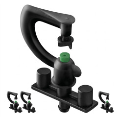 Kit d'irrigation par micro-asperseurs à 90° pour jardin et verger | Lot de 20 arroseurs | Arroseurs d'une portée jusqu'à 3 m