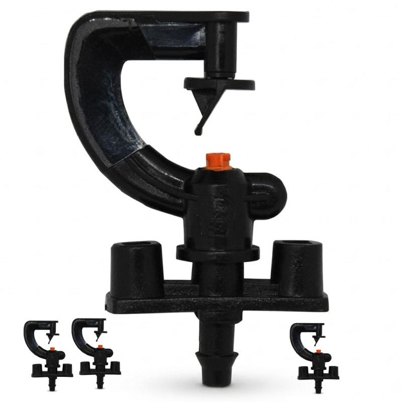 180°-Mikrosprinkler-Bewässerungsset für Garten und Obstplantage | 50er-Packung | Bewässerungssprinkler mit einem Radius von bis 180°-Mikrosprinkler-Bewässerungsset für Garten und Obstplantage | 50er-Packung | Bewässerungssprinkler mit einem Radius von bis