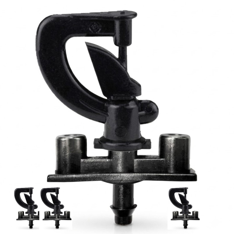 Microaspersor Dançarino Invertido 360° para Jardim e Pomar | Pacote com 100 Aspersores | Raio de até 3,3 m Microaspersor Dançarino Invertido 360° para Jardim e Pomar | Pacote com 100 Aspersores | Raio de até 3,3 m