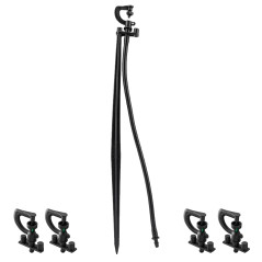100 Stück Mikrodosiersystem 360º, Reichweite 2,5-3 m mit vollständigem Mikro-Pickel 40 cm + Schlauch + Nippel