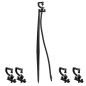 Set di 100 Sistema micro-drip Irrigatore 90º Portata 1,7-2m con Picchetto Micro Stake completo 40cm + Tubo + Gommino