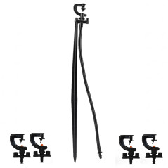 Pack 50 x  Irrigation micro-sprinkler 180º with 40cm stake.  50 units