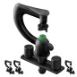 Set di 100 Sistema micro-drip Irrigatore 90º Portata 1,7-2m con Picchetto Micro Stake completo 40cm + Tubo + Gommino