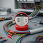 Nastro isolante in PVC rosso 3M 19 mm x 20 m | Nastro elettrico universale 600 V | Isolamento e protezione dei cavi