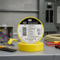 Lot de 5 rouleaux de ruban isolant PVC jaune 3M, 19 mm x 20 m | Ruban isolant universel 600 V | Protection des câbles