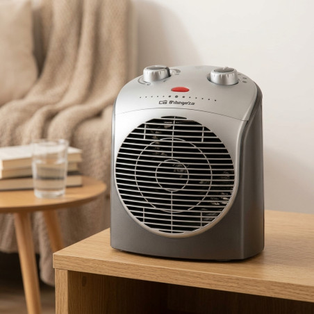 Calefactor 2200W Orbegozo, 3 Posiciones de calor, Función ventilador, Calefactor de aire, Temperatura regulable