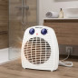 Orbegozo 2000W Compact Heater | Fan Function | Adjustable Thermostat | Floor Heater for Bathroom and Home