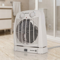 Riscaldatore oscillante Orbegozo 2000W | Funzione ventilatore | Termostato regolabile | Riscaldatore da pavimento per bagno e ca