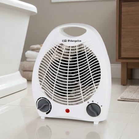  Orbegozo 2000W compact heater.  Thermostat with progressive adjustment and antifreeze function.  Fresh air position.