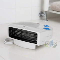 Chauffage horizontal Orbegozo 2000W | Fonction ventilateur | Thermostat réglable | Chauffage au sol pour salle de bain et maison