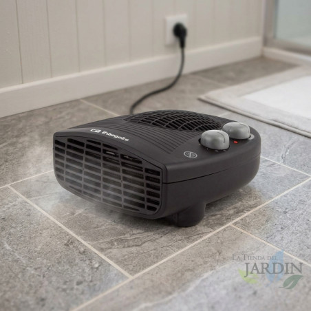 Chauffage horizontal Orbegozo 2000W | Fonction ventilateur | Thermostat réglable | Chauffage au sol pour salle de bain et maison