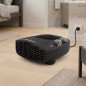 Orbegozo 2000W Horizontal Heater | Fan Function | Adjustable Thermostat | Floor Heater for Bathroom and Home