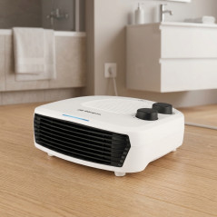 Orbegozo 2000W Horizontal Heater | Fan Function | Adjustable Thermostat | Floor Heater for Bathroom and Home