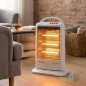 Orbegozo Halogen-Elektroheizung | 1200 W | Oszillierend | 3 Leistungsstufen | Kippsicherung