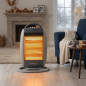 Chauffage électrique halogène Orbegozo | 1200 W | Oscillant | 3 niveaux de puissance | Système de sécurité anti-basculement Chauffage électrique halogène Orbegozo | 1200 W | Oscillant | 3 niveaux de puissance | Système de sécurité anti-basculement