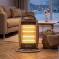 Orbegozo Halogen Electric Heater | 1200 W | Oscillating | 3 Power Levels | Anti-Tip Safety System Orbegozo Halogen Electric Heater | 1200 W | Oscillating | 3 Power Levels | Anti-Tip Safety System