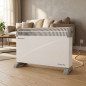 Aquecedor elétrico de convecção Orbegozo 2000W com termostato e ventilador | Radiador elétrico de baixo consumo | Aquecedor elét