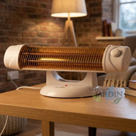 Radiateur infrarouge, Poêle 1200W Orbegozo BP5003A. 2 barres de quartz. Écran réglable