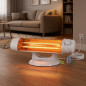 Riscaldatore al quarzo con 2 impostazioni di calore 600-1200W | Riscaldatore con tubi al quarzo | Radiatore con protezione antir