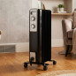Radiateur à bain d'huile basse consommation Orbegozo 1500 W | Radiateur à bain d'huile électrique 7 éléments | Chauffage électri