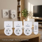 Orbegozo Smart Plug with Remote Control | 3600W | Controls 3 Outlets | Automate Your Electrical Devices